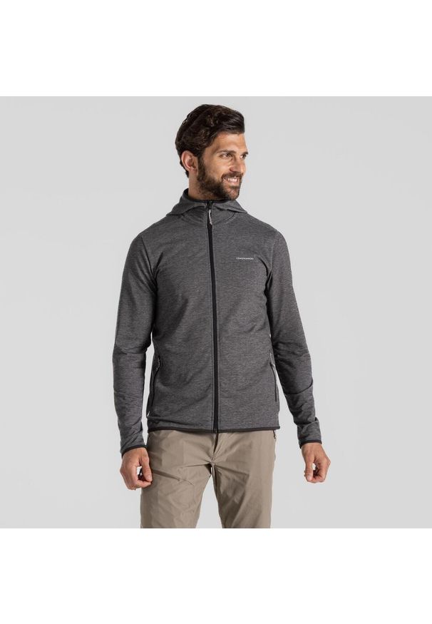 CRAGHOPPERS - Bluza rozpinana męska Craghoppers NosiLife Deft Hood Jacket. Kolor: czarny, szary