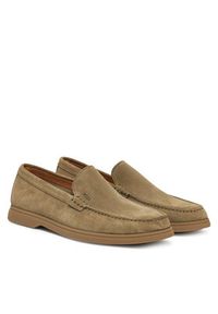 BOSS Mokasyny Sienne 50543083 Zielony. Kolor: zielony. Materiał: zamsz, skóra