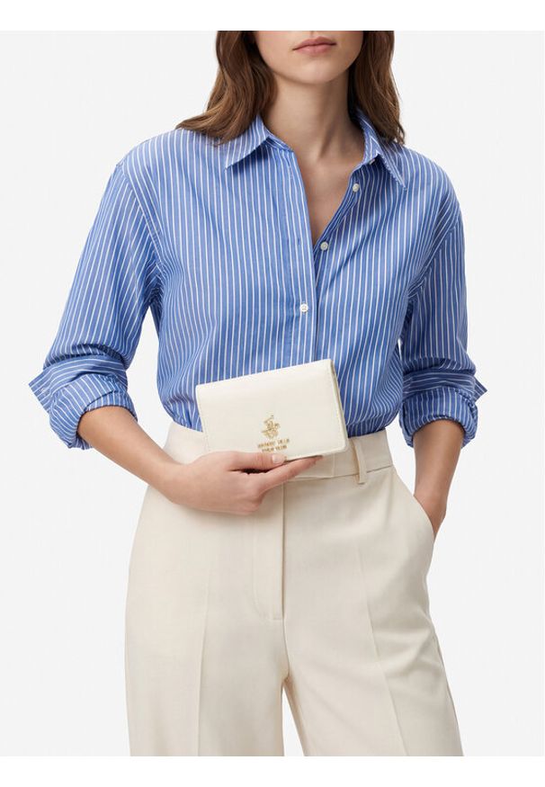 Beverly Hills Polo Club Portfel CWBEO-BHPC-W1-006-SS26 Biały. Kolor: biały. Materiał: skóra