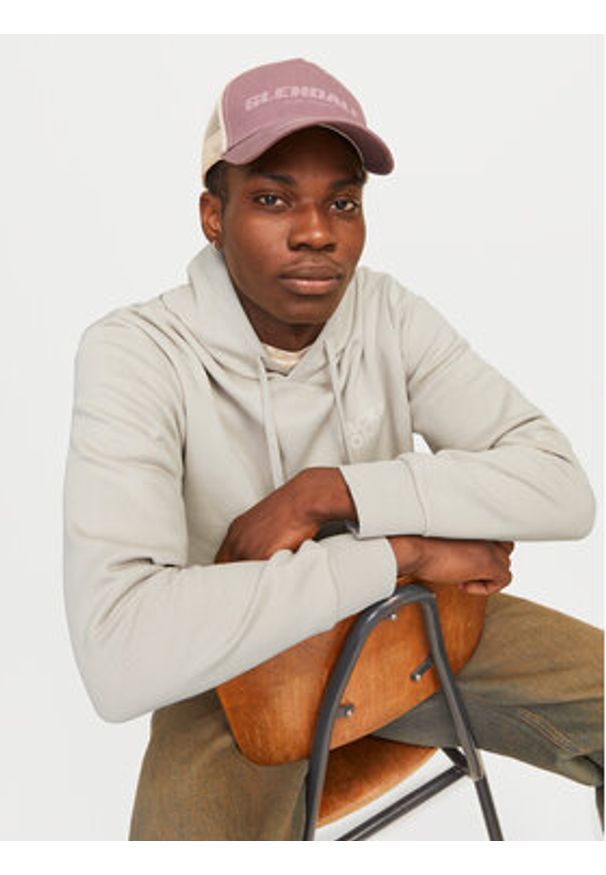 Jack & Jones - Jack&Jones Bluza Corp Logo 12152840 Beżowy Standard Fit. Kolor: beżowy. Materiał: syntetyk
