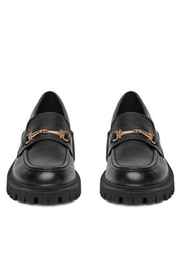 DeeZee Loafersy 13027-12 Czarny. Kolor: czarny. Materiał: skóra