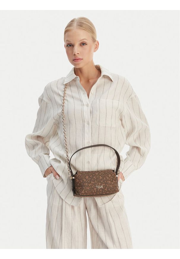 Tous - TOUS Torebka 2002380443 Brązowy. Kolor: brązowy. Materiał: skórzane