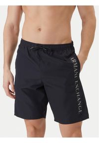 Armani Exchange Szorty kąpielowe XM000835 AF22573 UB101 Granatowy Regular Fit. Kolor: niebieski. Materiał: syntetyk #1