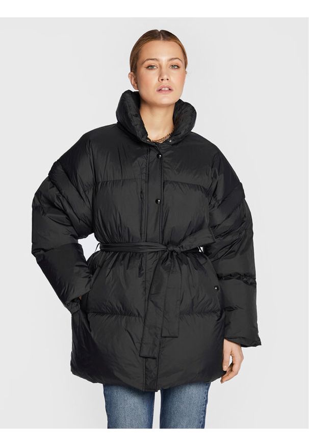 Kurtka puchowa IRO. Kolor: czarny. Materiał: syntetyk, puch
