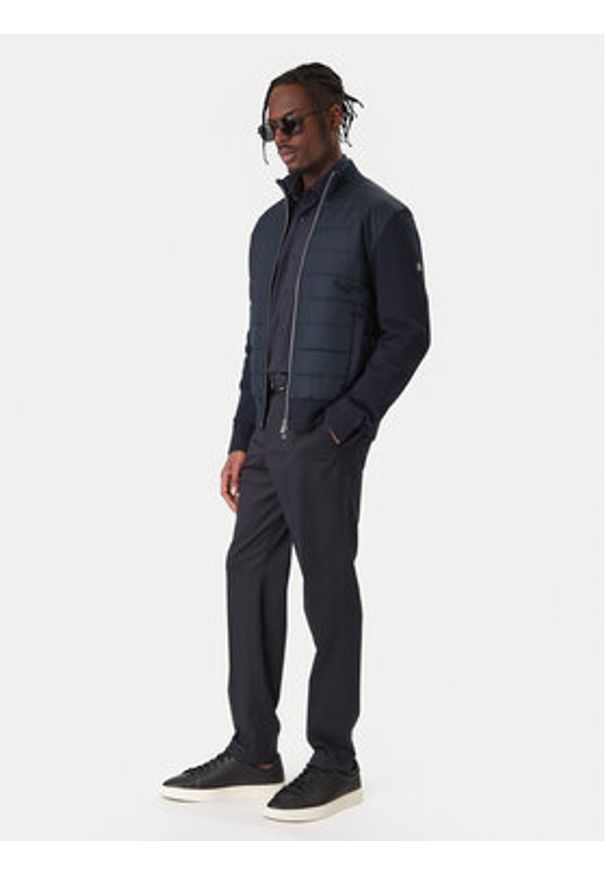 BOSS Kurtka przejściowa H-Hernesto 50549991 Granatowy Regular Fit. Kolor: niebieski. Materiał: bawełna