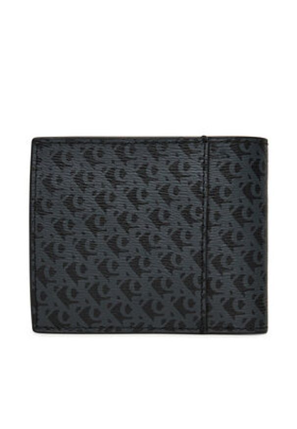 Calvin Klein Jeans Portfel męski Matte Billfold W/Coin LV04G1066G Czarny. Kolor: czarny. Materiał: skóra