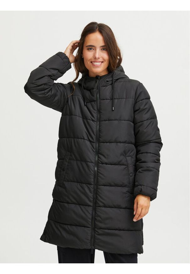 Fransa Kurtka zimowa 20612163 Czarny Regular Fit. Kolor: czarny. Materiał: syntetyk. Sezon: zima