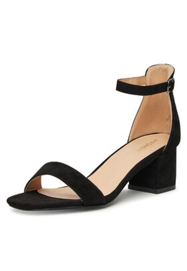 DeeZee Sandały HXG2105-6A Czarny. Kolor: czarny. Materiał: materiał