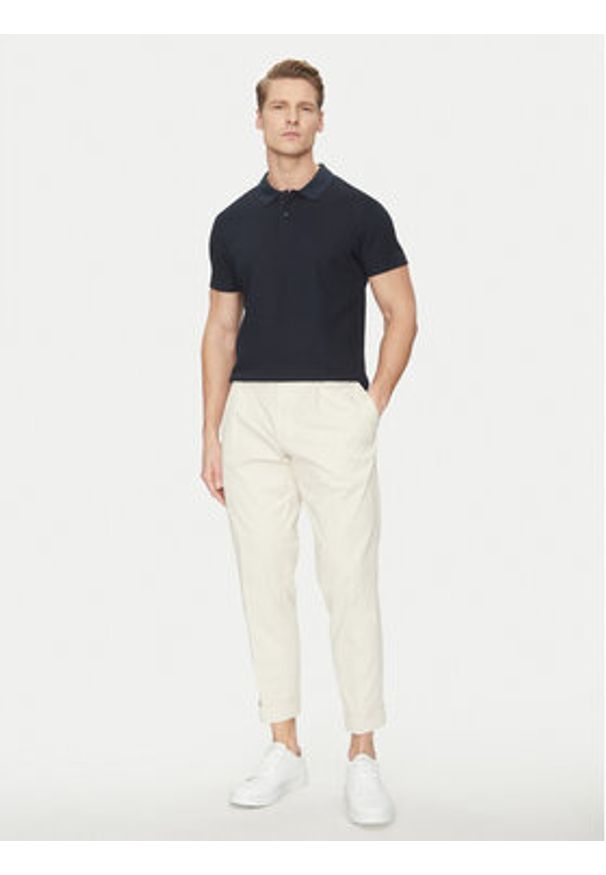 JOOP! Polo 10018924 30044673 Granatowy Regular Fit. Typ kołnierza: polo. Kolor: niebieski. Materiał: bawełna