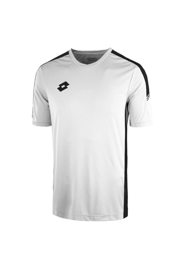 Koszulka piłkarska dla dzieci LOTTO JR ELITE PLUS. Kolor: biały. Sport: piłka nożna