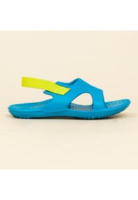 NABAIJI - Sandały basenowe dla dzieci Nabaiji 100 Basic. Okazja: na plażę. Kolor: niebieski, zielony, żółty, wielokolorowy. Wzór: gładki. Styl: sportowy