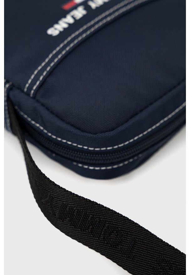Tommy Jeans saszetka kolor granatowy. Kolor: niebieski. Materiał: poliester. Wzór: nadruk