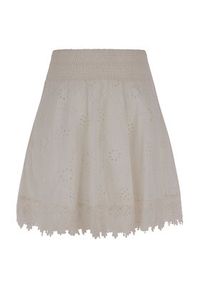 Guess Spódnica mini Peggy W3GD0I WFG40 Biały Regular Fit. Kolor: biały. Materiał: bawełna #4