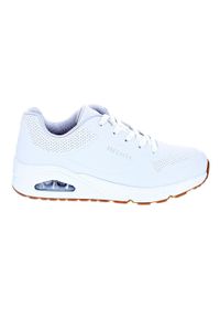 skechers - Buty na co dzień młodzieżowe SKECHERS UNO STAND ON AIR skóra. Okazja: na co dzień. Kolor: biały. Materiał: skóra
