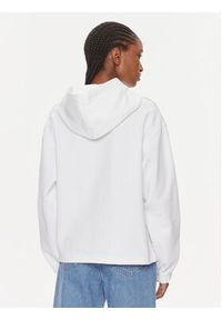 Calvin Klein Jeans Bluza Logo Elastic Hoodie J20J223078 Biały Regular Fit. Kolor: biały. Materiał: syntetyk #2