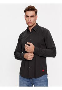 Hugo Koszula Ermo 50500216 Czarny Slim Fit. Kolor: czarny. Materiał: bawełna #1