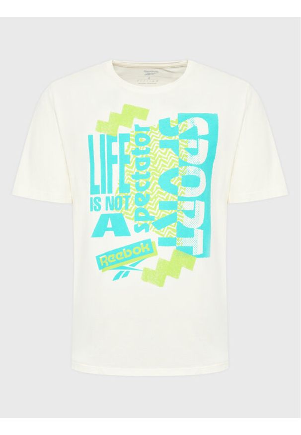 Reebok T-Shirt Series Spectator Sport Vibe HG5090 Beżowy Oversize. Kolor: beżowy. Materiał: bawełna. Styl: sportowy