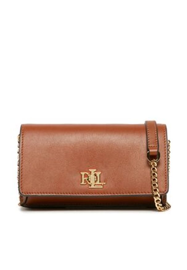 Lauren Ralph Lauren Torebka 432915377002 Brązowy. Kolor: brązowy. Materiał: skórzane