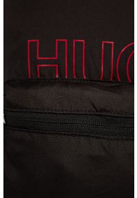 Hugo Plecak 50452695 damski kolor czarny duży z nadrukiem. Kolor: czarny. Materiał: poliester. Wzór: nadruk #4