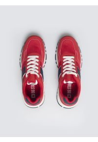 Big-Star - Sneakersy męskie czerwone TT174255 603. Okazja: na spacer, na co dzień. Nosek buta: okrągły. Zapięcie: sznurówki. Kolor: czerwony. Materiał: jeans, syntetyk, materiał, dresówka. Sport: turystyka piesza #2