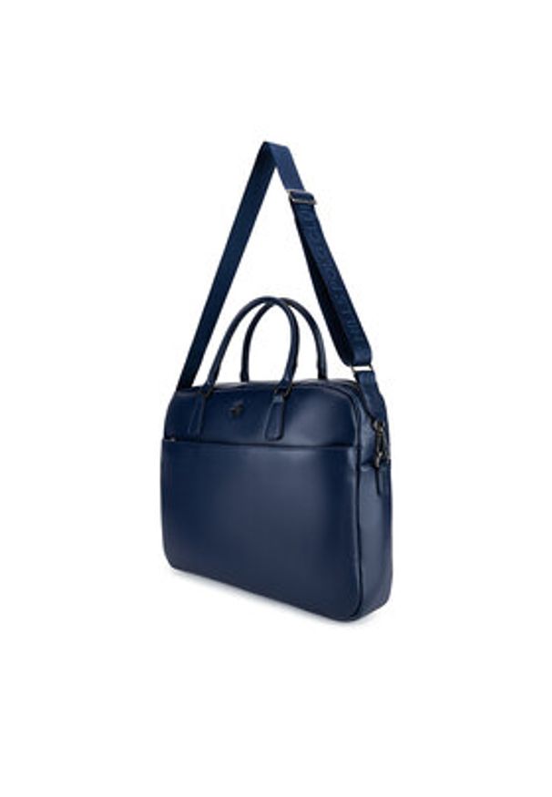 Beverly Hills Polo Club Torba na laptopa CWBEO-BHPC-L-016-07. Granatowy. Kolor: niebieski. Materiał: skóra