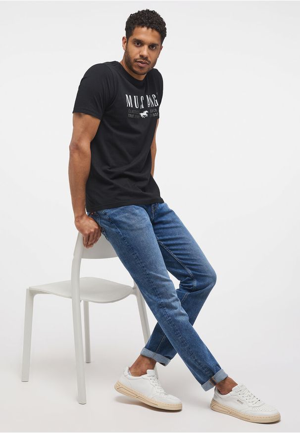 Mustang - MĘSKIE SPODNIE JEANSOWE MUSTANG VEGAS SLIM DENIM BLUE 1014246 5000 682