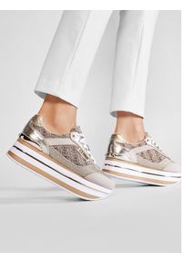Guess Sneakersy Hansin2 FL5HNS FAL12 Złoty. Kolor: złoty. Materiał: skóra #6