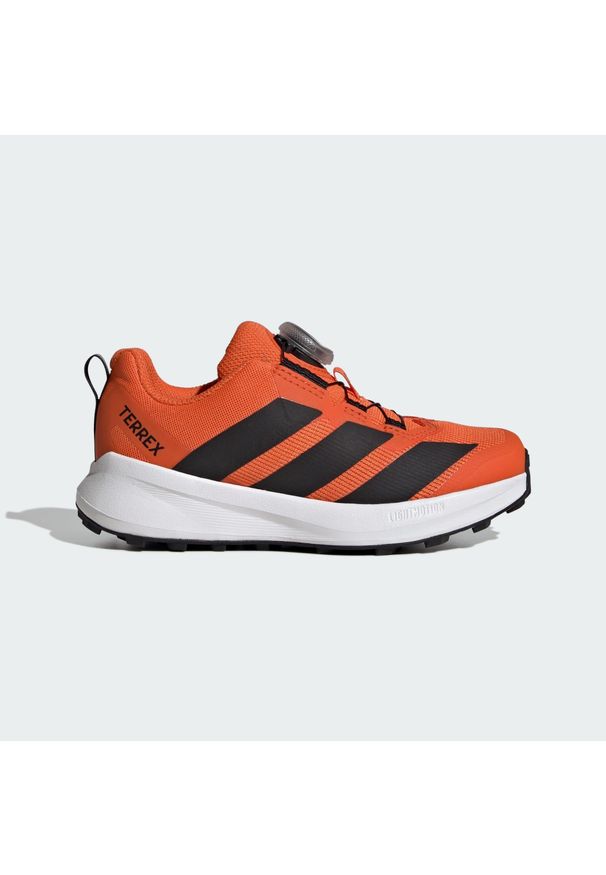 Adidas - Dziecięce buty do biegów przełajowych Terrex Agravic BOA. Kolor: czarny, pomarańczowy, biały, wielokolorowy. Model: Adidas Terrex. Sport: bieganie