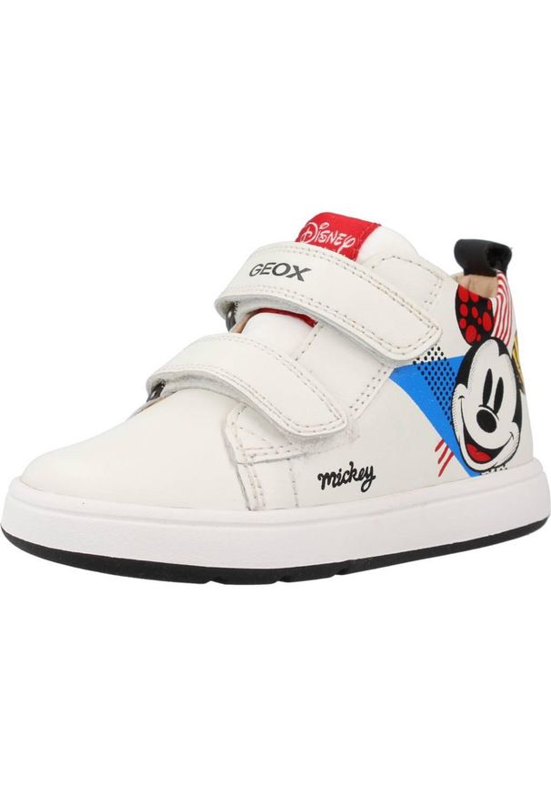 Geox - Buty GEOX B BIGLIA BOY Biały. Kolor: biały. Materiał: skóra. Sport: turystyka piesza
