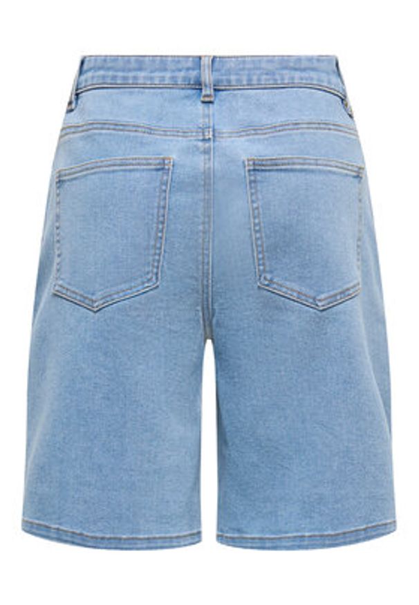 only - ONLY Szorty jeansowe Frida 15360438 Niebieski Regular Fit. Kolor: niebieski. Materiał: bawełna