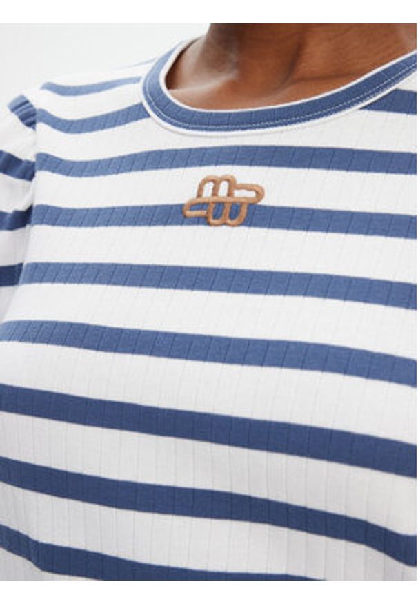 Munthe T-Shirt Parsa 252110025264 Niebieski Regular Fit. Kolor: niebieski. Materiał: bawełna