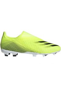 Adidas - Buty piłkarskie adidas X Ghosted.3 Ll Fg M FW6969 żółte wielokolorowe. Okazja: na co dzień. Kolor: wielokolorowy. Materiał: włókno, dzianina. Szerokość cholewki: normalna. Sport: piłka nożna #1