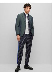 BOSS - Boss Spodnie dresowe 50486273 Granatowy Regular Fit. Kolor: niebieski. Materiał: wiskoza