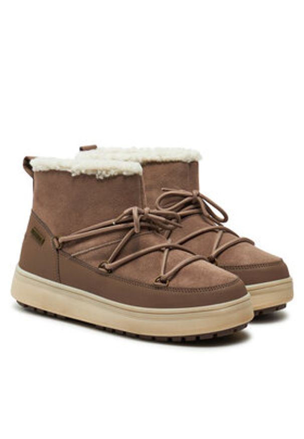 CMP Śniegowce Kayla Wmn Wp Boot 3Q79576 Brązowy. Kolor: brązowy. Materiał: zamsz, skóra