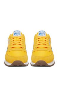 Reebok Sneakersy EO-CLASSIC LEATHER 100245029 Żółty. Kolor: żółty. Materiał: skóra, zamsz. Model: Reebok Classic #2