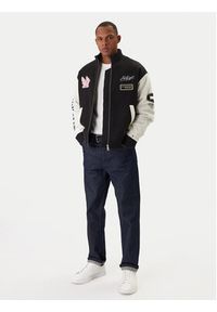 TOMMY HILFIGER - Tommy Hilfiger Kurtka bomber MW0MW42581 Czarny Regular Fit. Kolor: czarny. Materiał: wełna #3