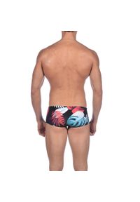 Kąpielówki męskie na basen Arena Tropical Leaves Low Waist Short. Kolor: czarny