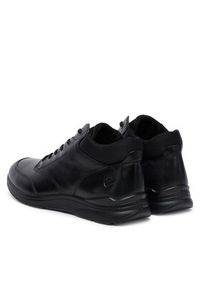 ecco - ECCO Sneakersy Irving 51175401001 Czarny. Kolor: czarny. Materiał: skóra
