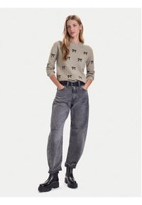 Vero Moda Sweter Doffy 10330790 Beżowy Regular Fit. Kolor: beżowy. Materiał: syntetyk #5