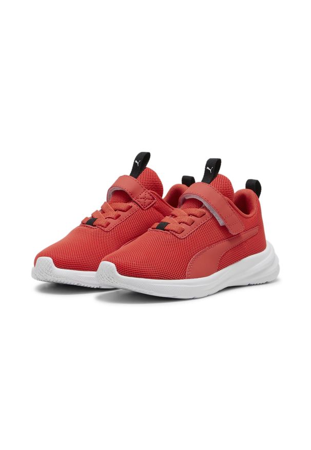 Puma - Dziecięce sneakersy Rickie Runner PUMA Active Red White. Okazja: na co dzień. Kolor: czerwony, wielokolorowy, biały