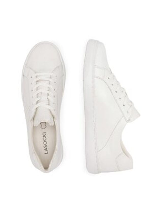 Lasocki Sneakersy WI23-CHERON-01 Biały. Kolor: biały. Materiał: skóra