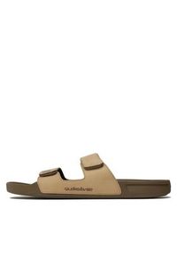 Quiksilver Klapki AQYL101256 Beżowy. Kolor: beżowy. Materiał: skóra #3
