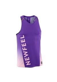 NEWFEEL - Koszulka do chodu sportowego bez rękawów męska. Kolor: fioletowy, różowy, wielokolorowy. Materiał: materiał, poliester, elastan, poliamid. Długość rękawa: bez rękawów #1