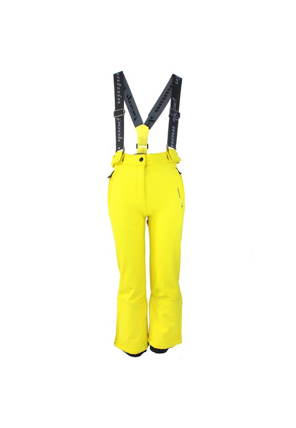 PEAK MOUNTAIN - Dziewczęce spodnie narciarskie Peak Mountain Gashell. Kolor: żółty. Sezon: zima. Sport: narciarstwo