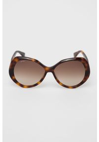 Max Mara okulary przeciwsłoneczne damskie kolor brązowy. Kształt: owalne. Kolor: brązowy #4