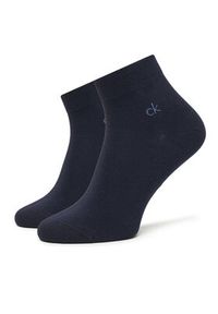 Calvin Klein Skarpety krótkie 701234209 Granatowy. Kolor: niebieski. Materiał: materiał, bawełna