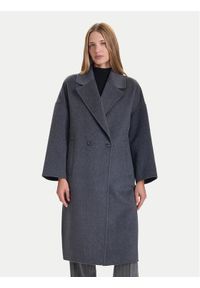 ViCOLO Płaszcz wełniany TF0003 Szary Regular Fit. Kolor: szary. Materiał: syntetyk