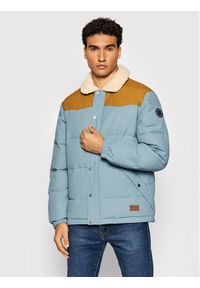 Quiksilver Kurtka puchowa The Puffer EQYJK03759 Błękitny Classic Fit. Kolor: niebieski. Materiał: bawełna