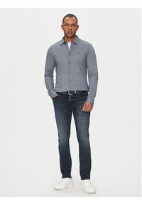 BOSS Koszula Mysoft 50519748 Granatowy Slim Fit. Kolor: niebieski. Materiał: bawełna #5