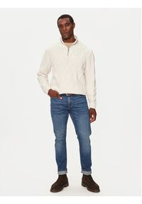 Guess Sweter M4BR49 Z3IN0 Beżowy Regular Fit. Kolor: beżowy. Materiał: syntetyk #5